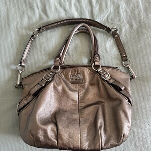 Coach Metallic Bronze Shoulder Bag
